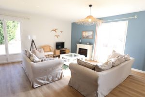 Location gîte de vacances mimizanvue du salon
