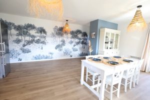 joli gîte de vacances à mimizan vue du salon