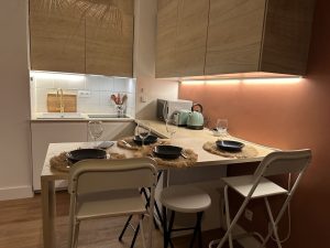 Photo kitchenette appartement T2 quai secret d'augustine Narbonne Centre